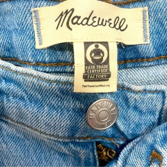 Madewell Jeans Size 26 The High Rise Slim Crop Boyjean Dumas Wash Ripped Edition - Picture 7 of 16